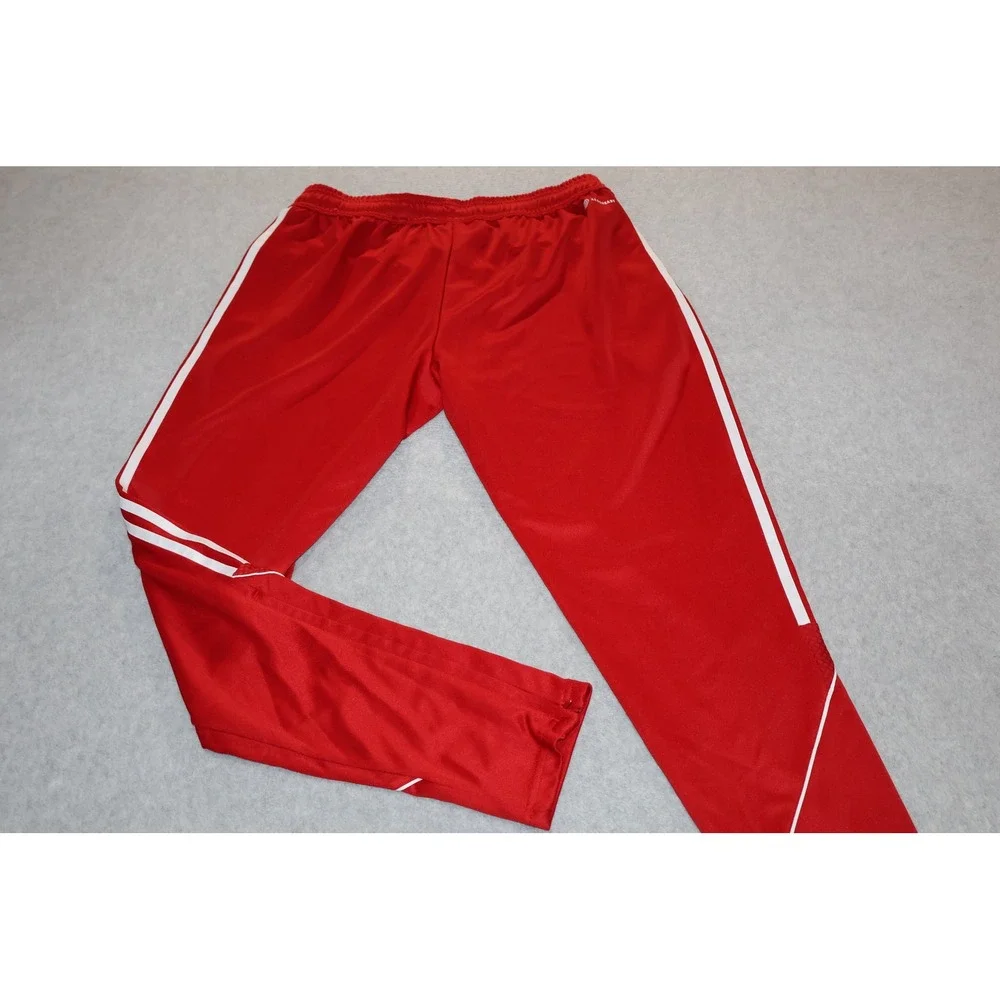 Adidas Gym Track Pants Men Large 3-Stripe Tiro Soccer Training Joggers Zip Ankle